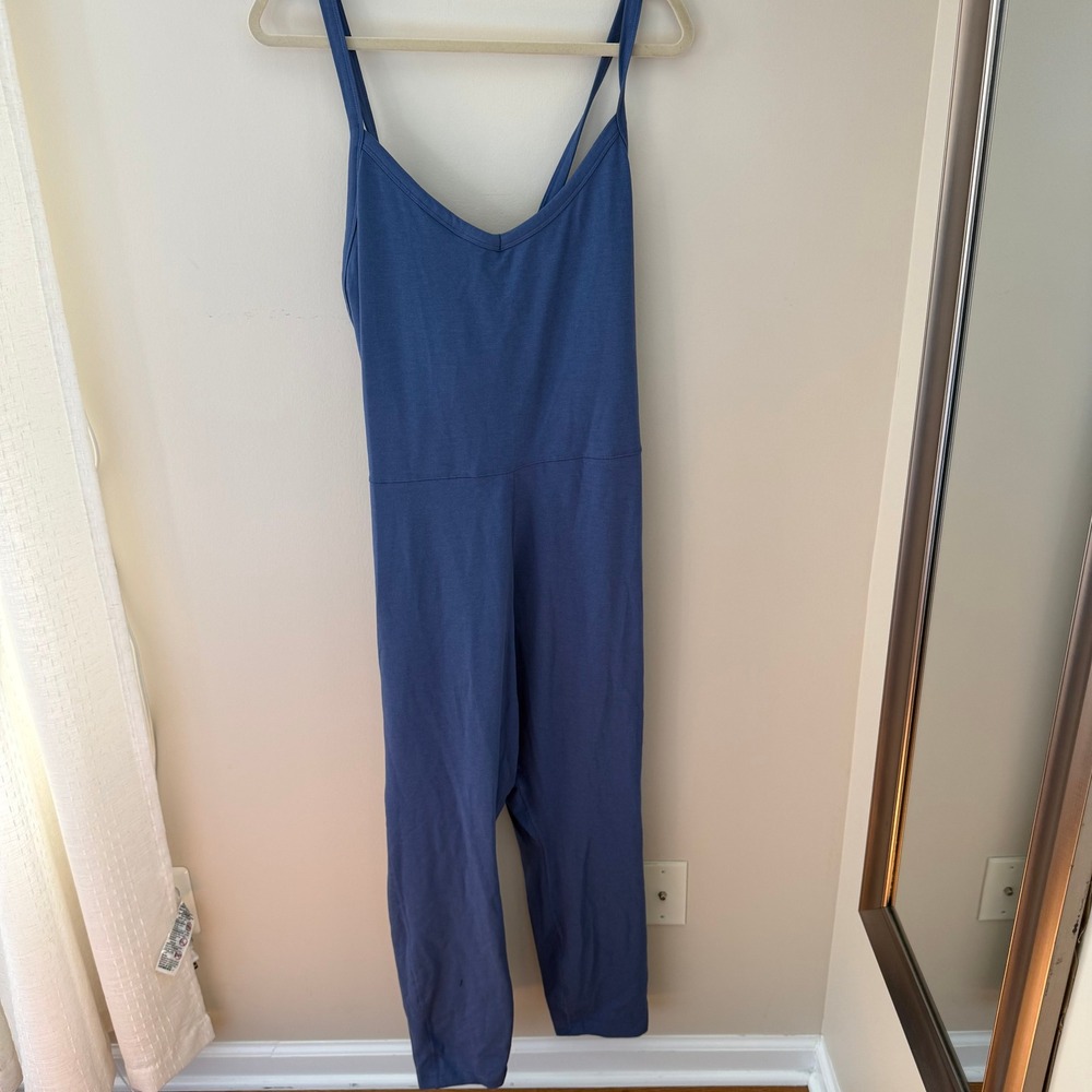 Old Navy Active PowerChill Jumpsuit Blue Built-in Bra 3X 831915-00-1